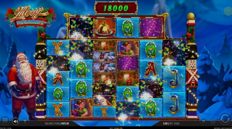 Играть Merry Megaways от Iron Dog Studios в казино 1Win