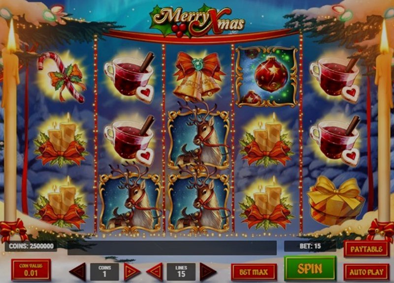 Играть Merry Xmas от Playn Go в казино 1Win