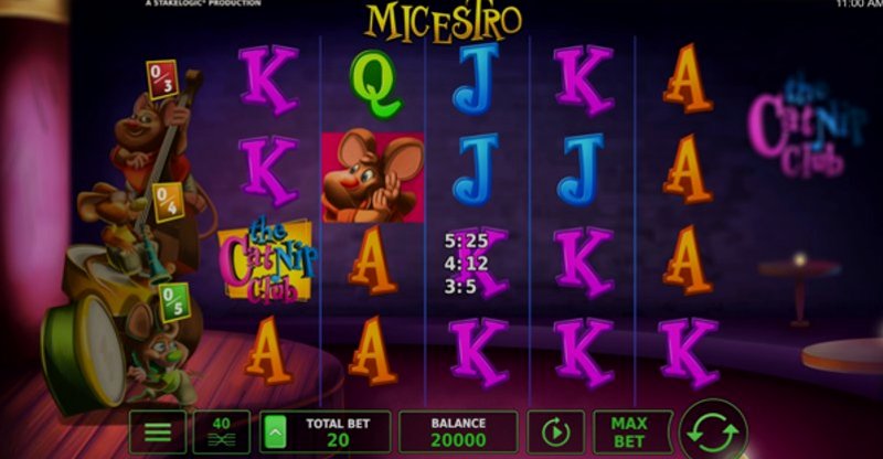 Играть Micestro от Stakelogic в казино 1Win