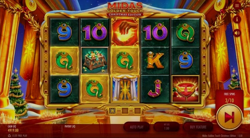 Играть Midas Golden Touch Christmas Edition от Thunderkick в казино 1Win