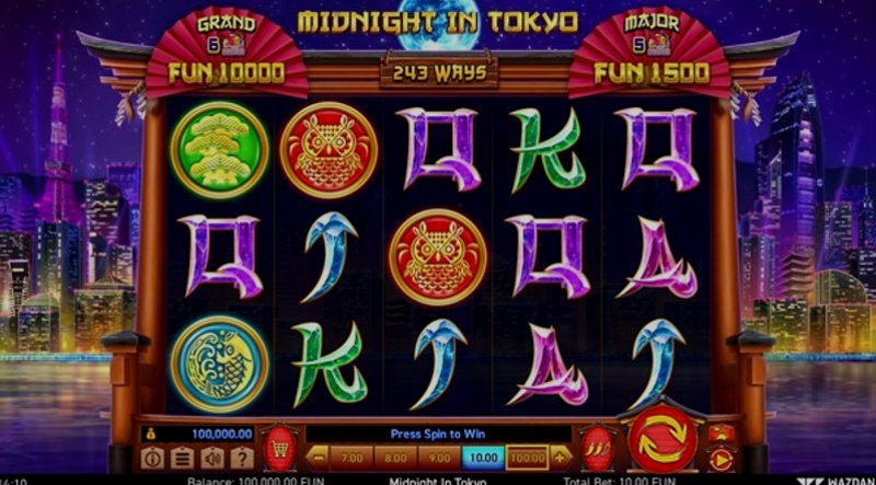 Играть Midnight in Tokyo от Wazdan в казино 1Win