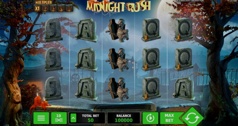 Играть Midnight Rush от Stakelogic в казино 1Win
