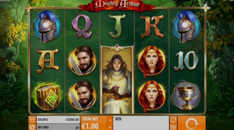 Играть Mighty Arthur от Quickspin в казино 1Win