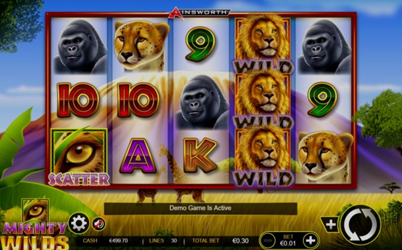 Играть Mighty Wilds от Ainsworthgame в казино 1Win