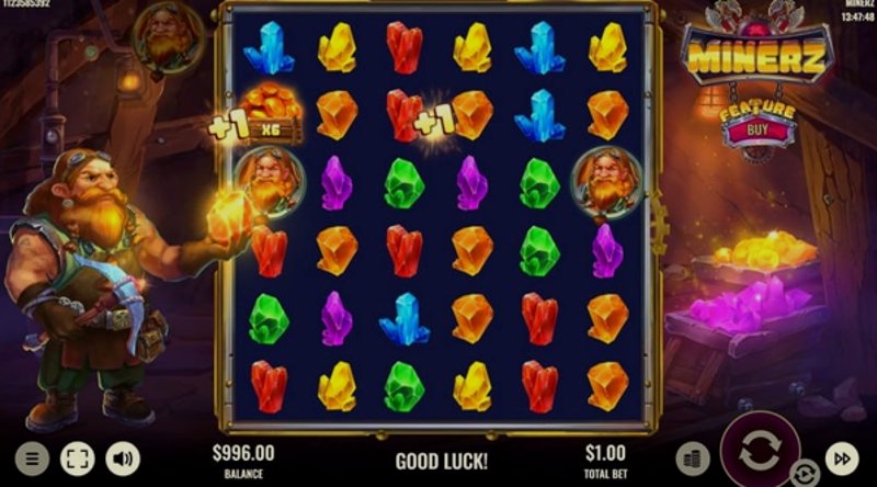 Играть Minerz от Platipus в казино 1Win