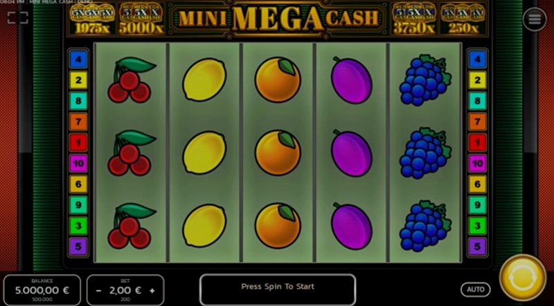 Играть Mini Mega Cash от Fazi в казино 1Win