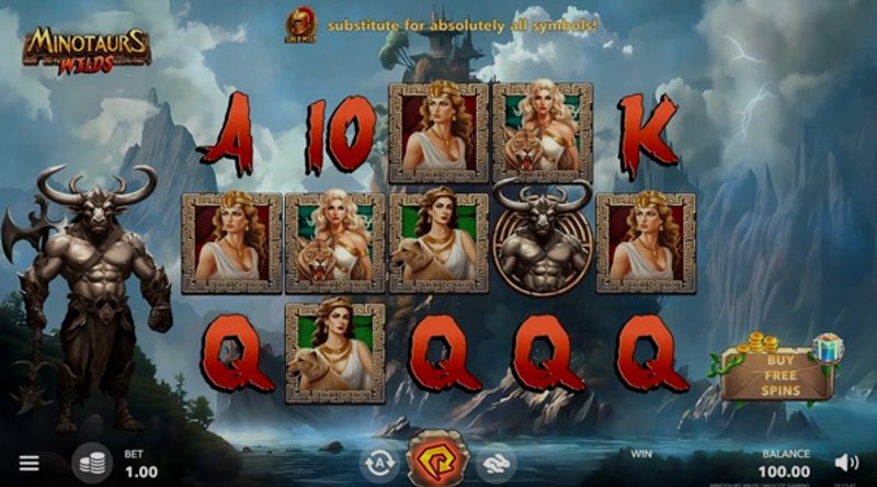 Играть Minotaurs Wilds от Mascot Gaming в казино 1Win