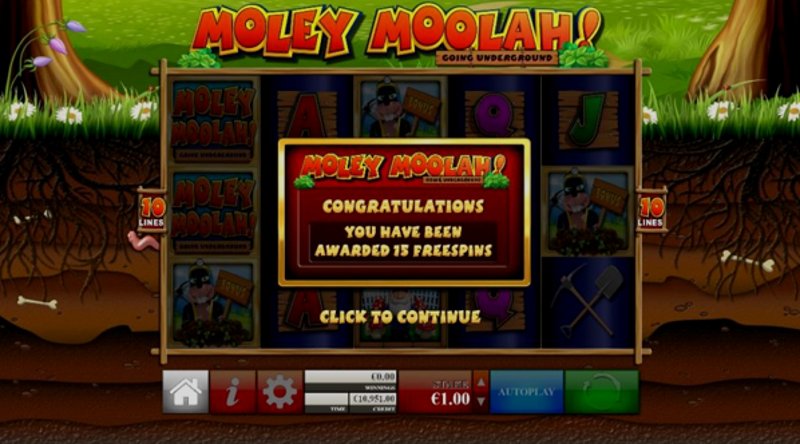 Играть Moley Moolah от Yggdrasil в казино 1Win
