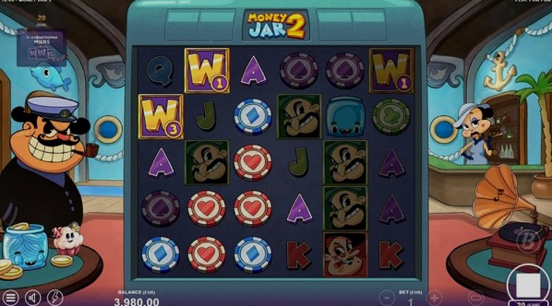 Играть Money Jar 2 от Slotmill в казино 1Win