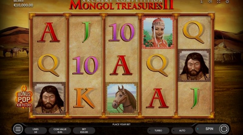 Играть Mongol Treasures 2 от Endorphina в казино 1Win