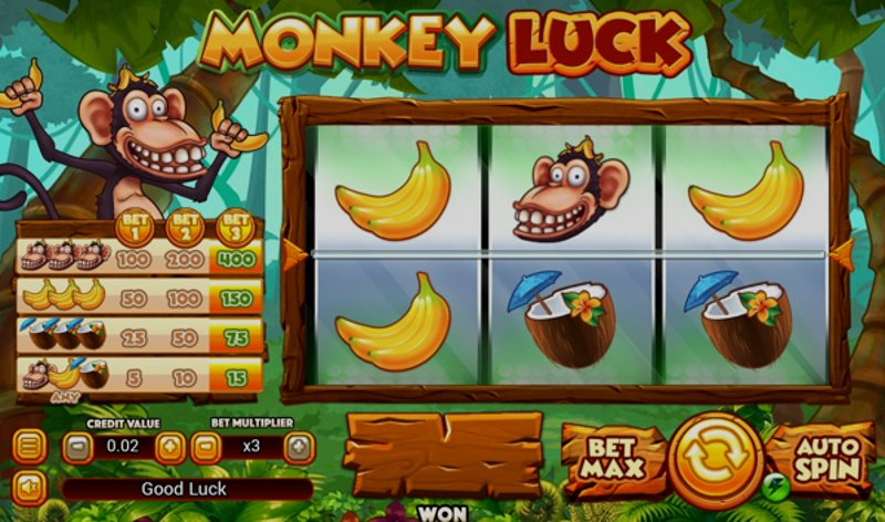 Играть Monkey Luck от Swintt в казино 1Win