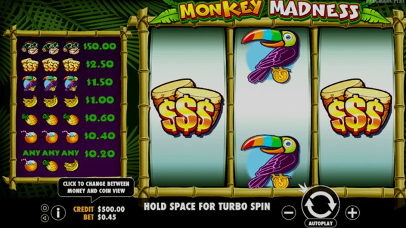 Играть Monkey Madness от Pragmatic в казино 1Win