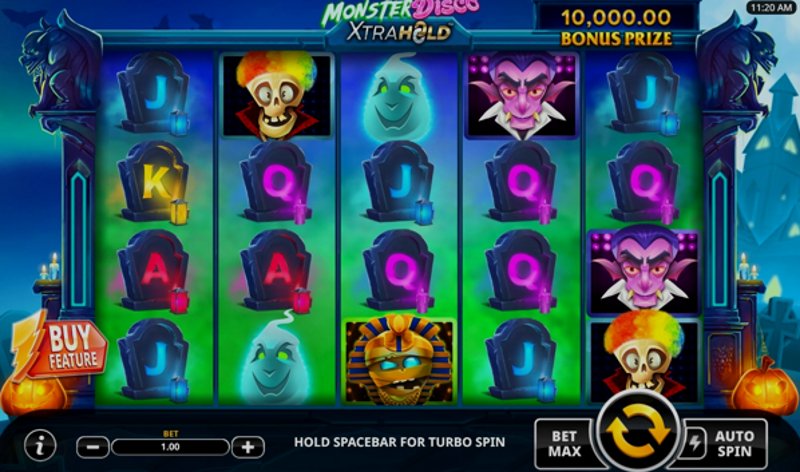 Играть Monster Disco XtraHold от Swintt в казино 1Win
