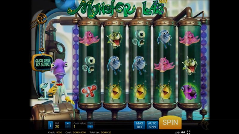 Играть Monster Lab от Evoplay в казино 1Win