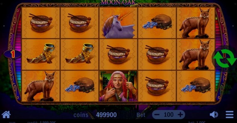 Играть Moon Oak Deluxe от Swintt в казино 1Win