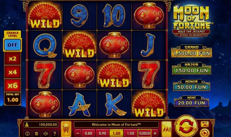 Играть Moon Of Fortune от Wazdan в казино 1Win