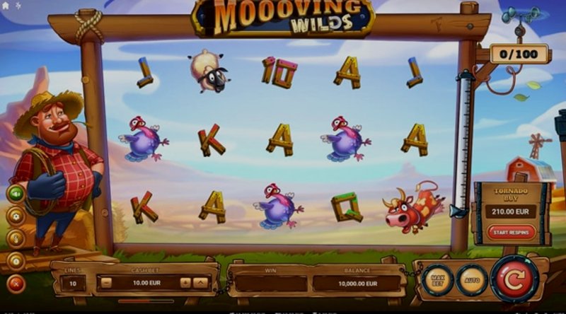 Играть Moooving Wilds от Truelab в казино 1Win