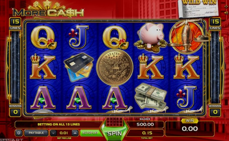 Играть More Cash от Gameart в казино 1Win