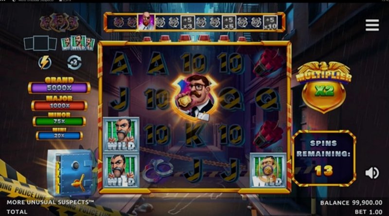 Играть Unusual Suspects от Microgaming в казино 1Win