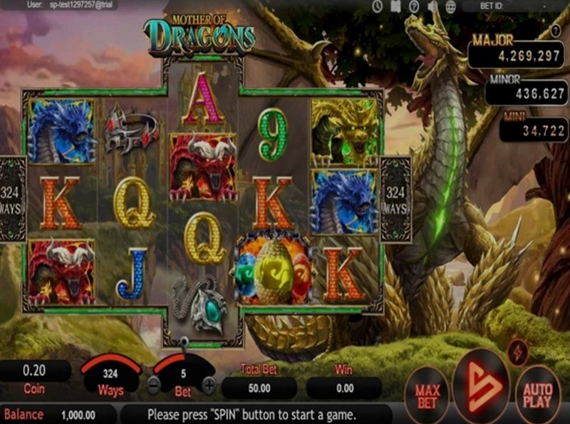 Играть Mother of Dragons от Simpleplay в казино 1Win