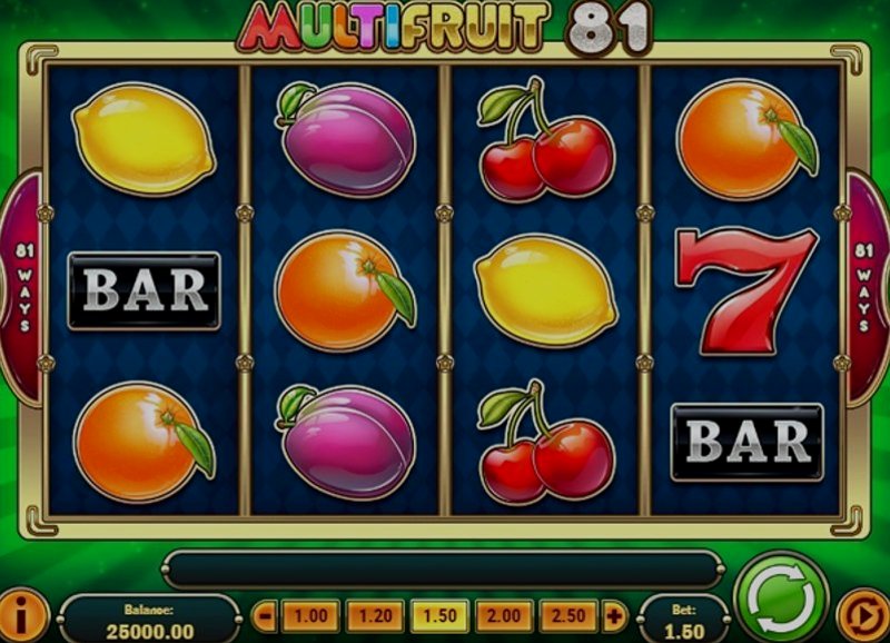 Играть Multifruit 81 от Playn Go в казино 1Win