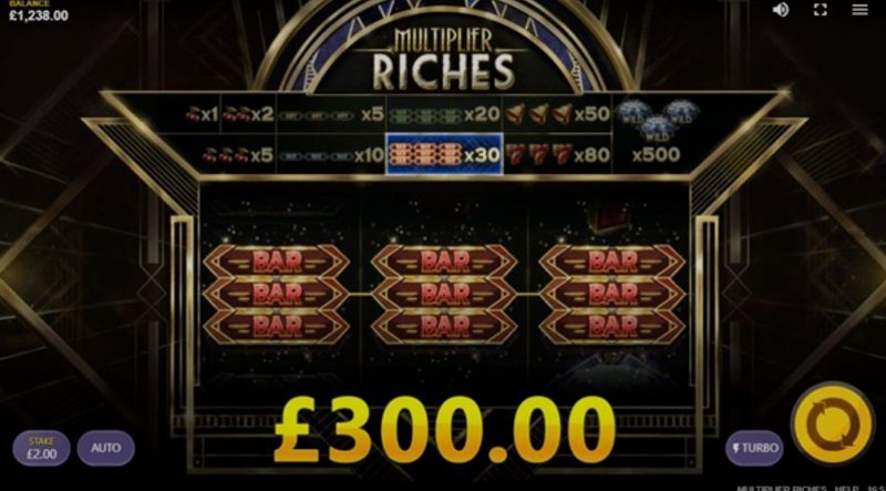 Играть Multiplier Riches от Red Tiger в казино 1Win