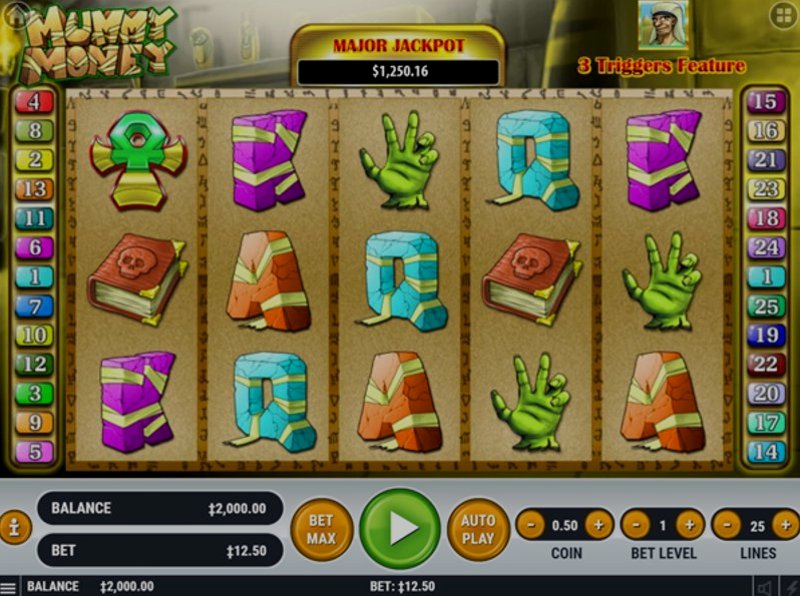 Играть Mummy Money от Habanero в казино 1Win