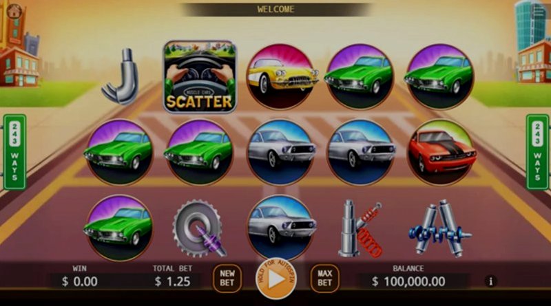 Играть Muscle Cars от Kagaming в казино 1Win