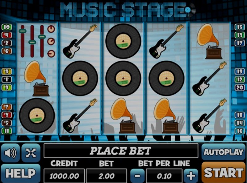 Играть Music Stage от Play Pearls в казино 1Win