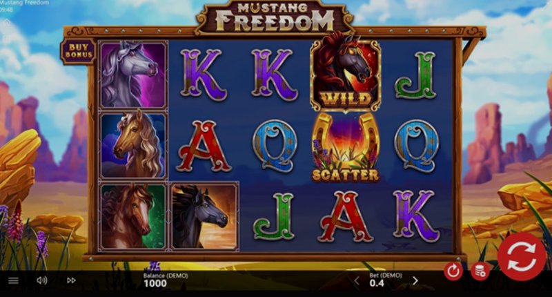 Играть Mustang Freedom от Barbara Bang в казино 1Win