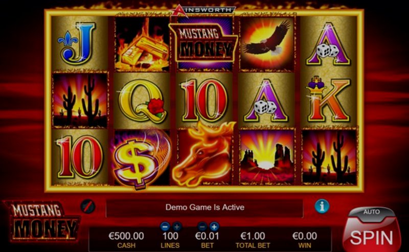Играть Mustang Money от Ainsworthgame в казино 1Win