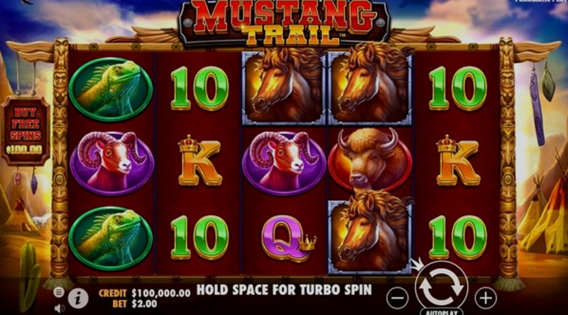 Играть Mustang Trail от Pragmatic в казино 1Win