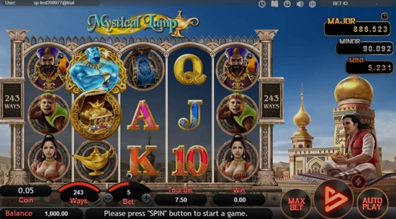 Играть Mystical Lamp от Simpleplay в казино 1Win