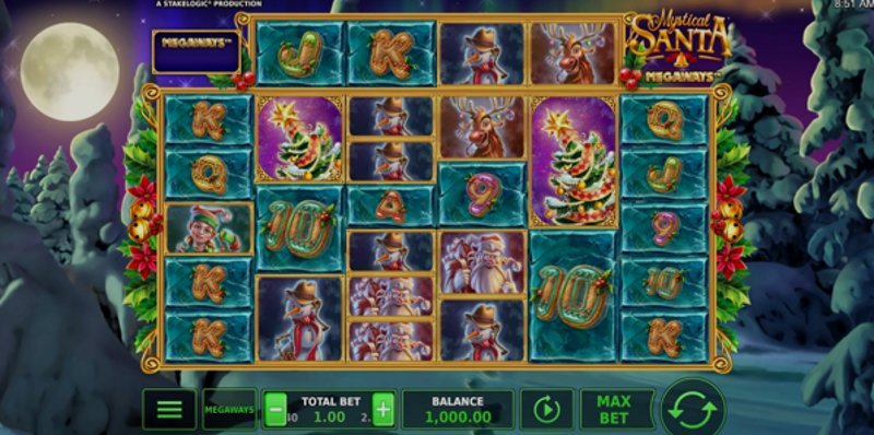 Играть Mystical Santa Megaways от Stakelogic в казино 1Win