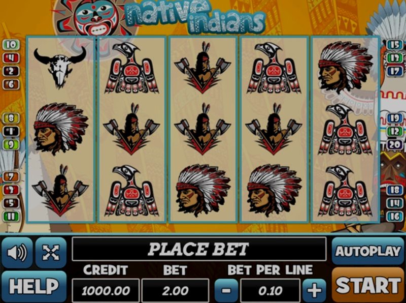 Играть Native Indians от Play Pearls в казино 1Win