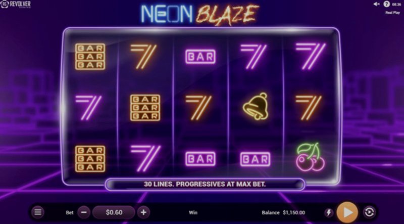 Играть Neon Blaze от Revolver в казино 1Win