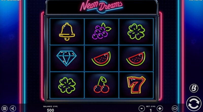 Играть Neon Dreams от Slotmill в казино 1Win