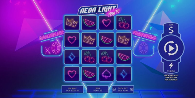 Играть Neon Light Fruits от Mancala Gaming в казино 1Win