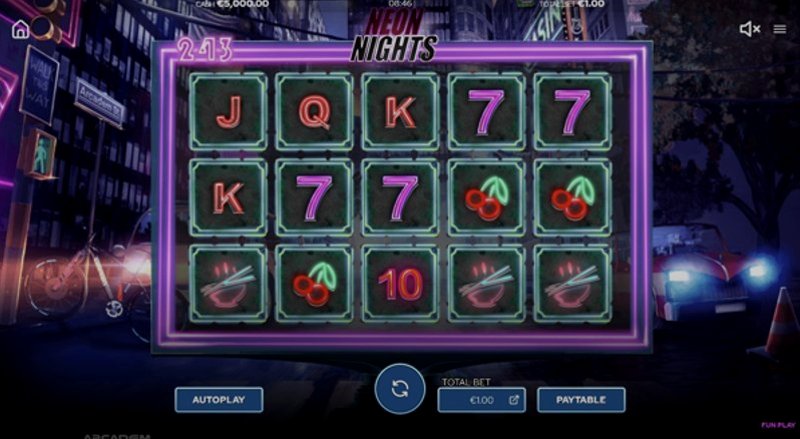 Играть Neon Nights от Bluehorn в казино 1Win