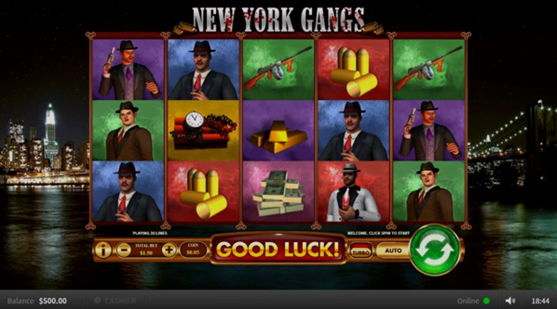 Играть New York Gangs от Worldmatch в казино 1Win