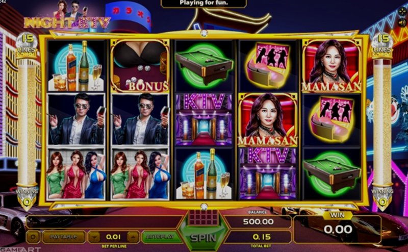 Играть Night At KTV от Gameart в казино 1Win