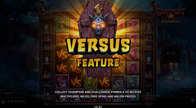 Играть Nightmares Vs Gigablox от Yggdrasil в казино 1Win