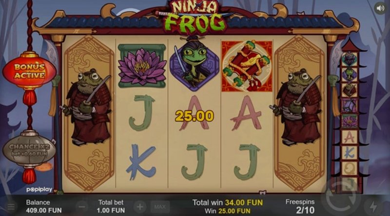 Играть Ninja Frog от Popiplay в казино 1Win