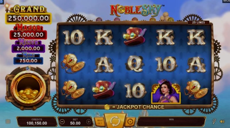 Играть Noble Sky от Microgaming в казино 1Win