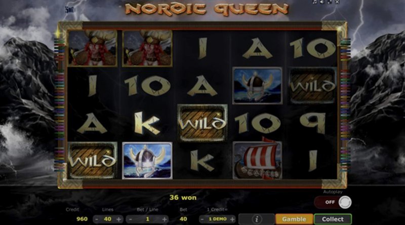 Играть Nordic Queen от 5 Men Gaming в казино 1Win