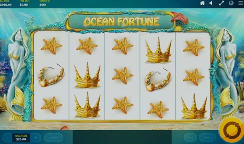 Играть Ocean Fortune от Red Tiger в казино 1Win