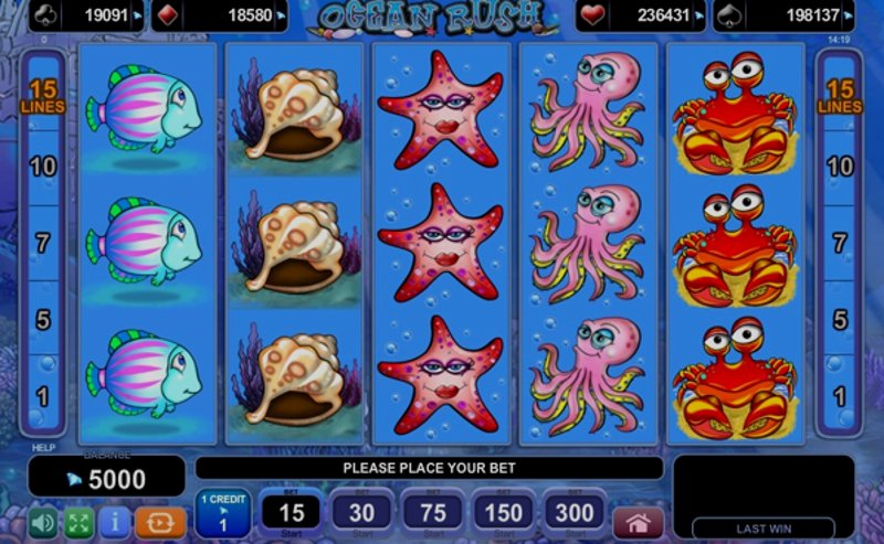 Играть Ocean Rush от Amusnet Interactive в казино 1Win