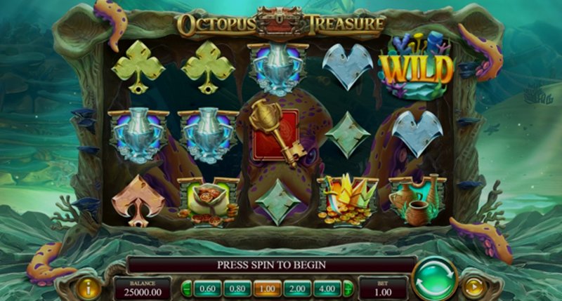 Играть Octopus Treasure от Playn Go в казино 1Win