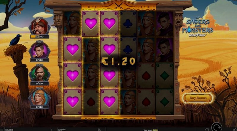 Играть Of Sabers and Monsters от Yggdrasil в казино 1Win