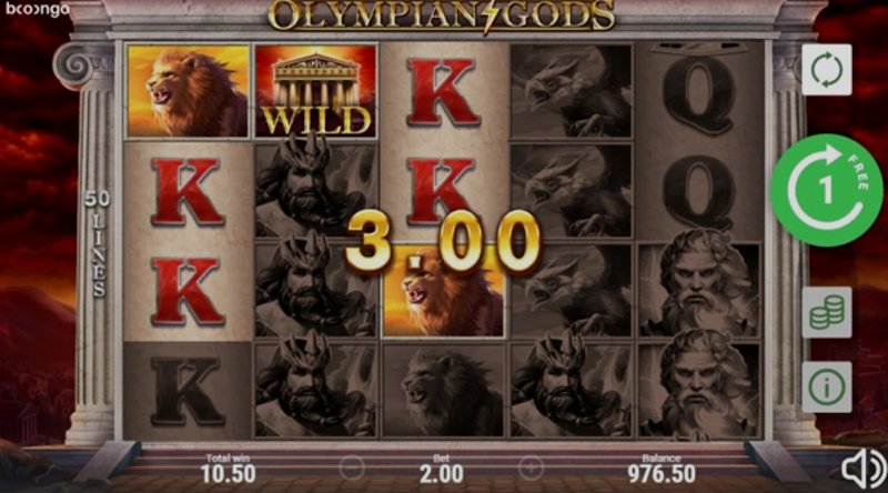Играть Olympian Gods от Booongo в казино 1Win